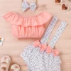 Top de lunares, Shorts de tiras y Diadema