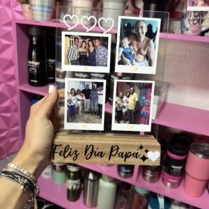 Vidrio con fotos personalizado