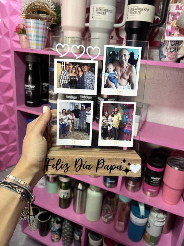 Vidrio con fotos personalizado